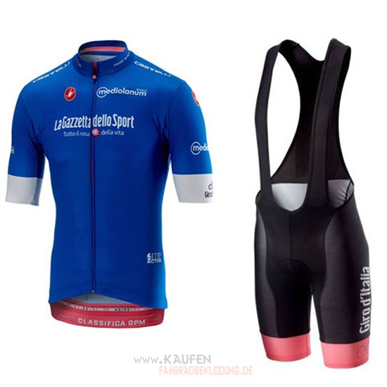 Giro d'italia Kurzarmtrikot 2018 Und Kurze Tragerhose Blau